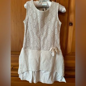 Zara girls cream dress size 4/5